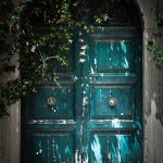 blue door