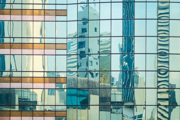 Reflections in blue