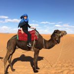 Priya on camel