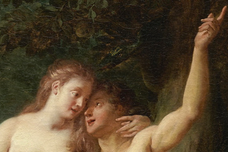 Adam and Eve, painting by Jean François de Troy 1718