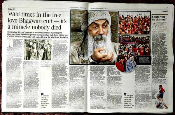 Double-page for Wild Wild Guru in The Times