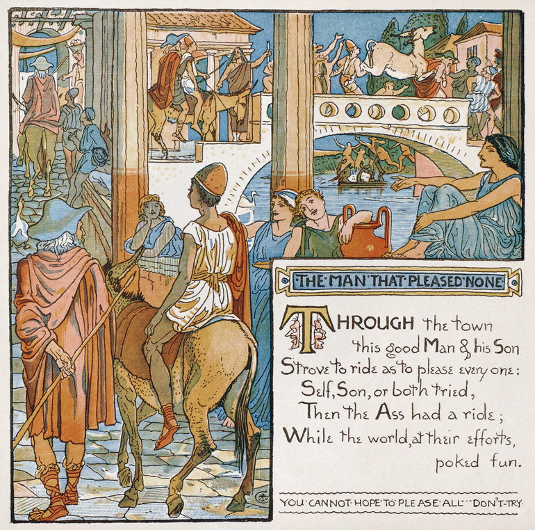 Illustraton of a story by Aesop