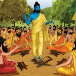 Guru and disciples painting