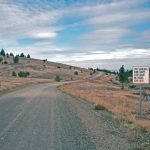 Road danger sign Rajneeshpuram