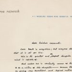 Osho's letter to Krishna Saraswati 17.9.1971`