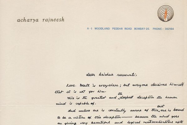 Osho's letter to Krishna Saraswati 17.9.1971`
