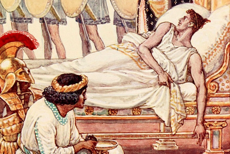 Alexander the Great dying