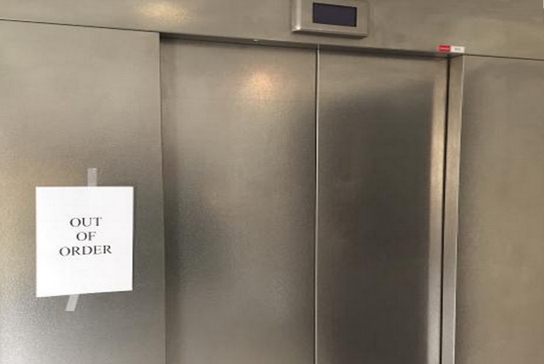 Out of order elevator