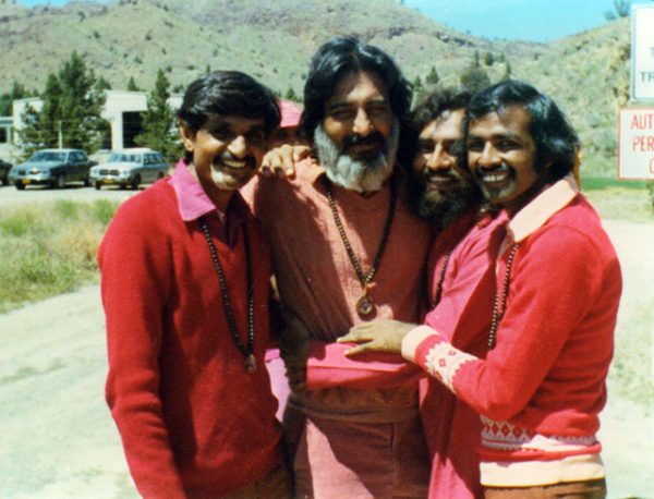 Second from right, in Rajneeshpuram