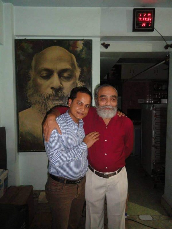 Jagdish Bharti on right