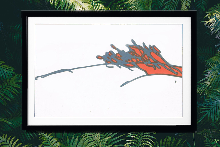 Osho's signature framed