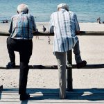 two old men at the sea