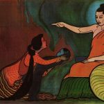 Buddha and a devotee