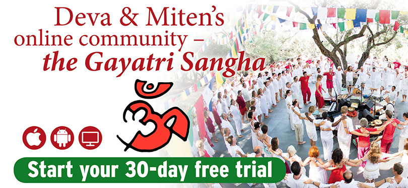 Deva & Miten's online community - the Gayatri Sangha