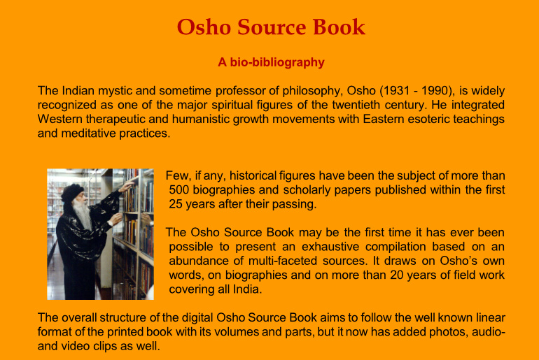 Osho Source Book