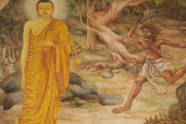 Angulimala and Buddha