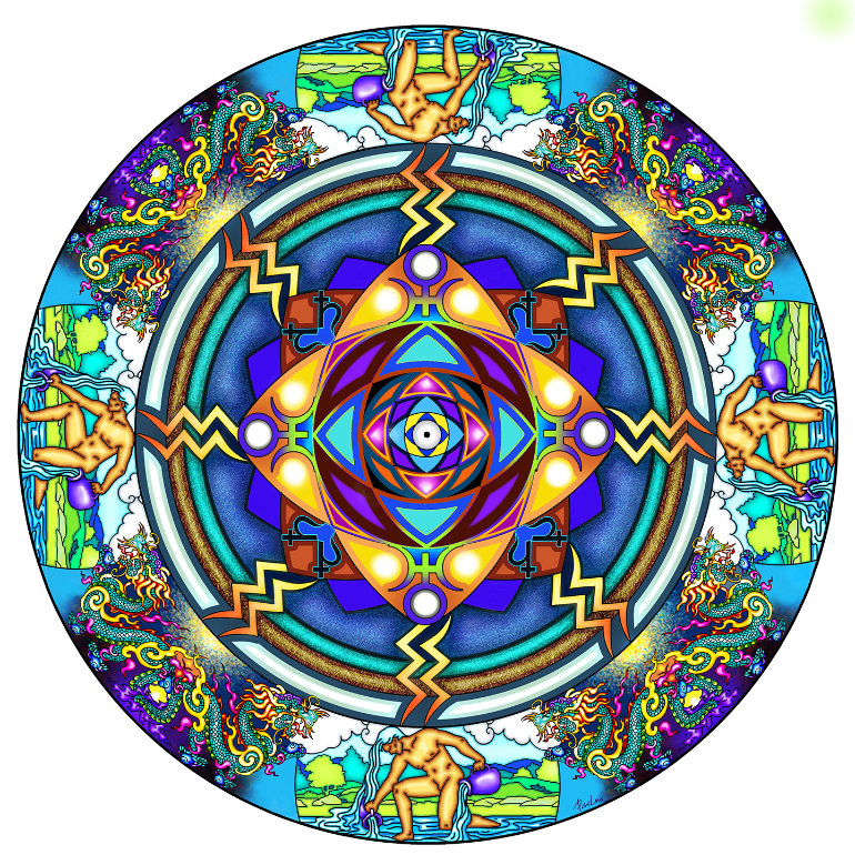 Aquarius Mandala by Deva Padma