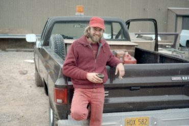 Redneck with pickup, 1985