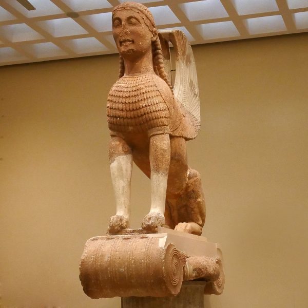 Sphinx of Naxos in the Delphi Museum