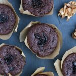 Zucchini Chocolate Prune Muffins
