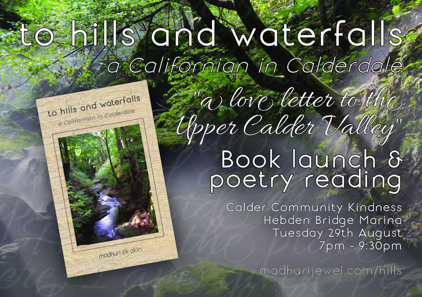 to hills and waterfalls