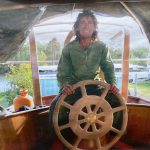 Pardeshi on the boat