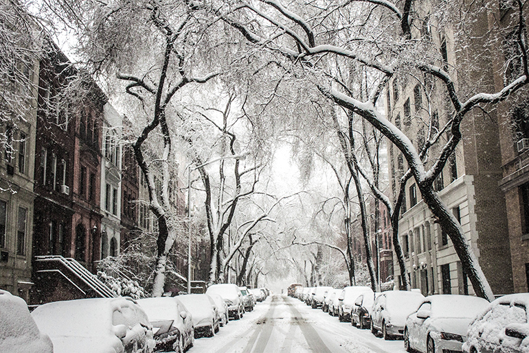 Street in snow