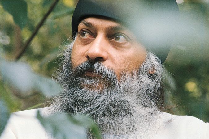 Osho in garden