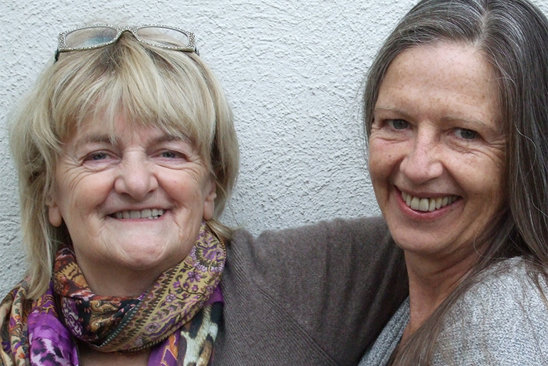 Jivana with Puja, one of her successful authors