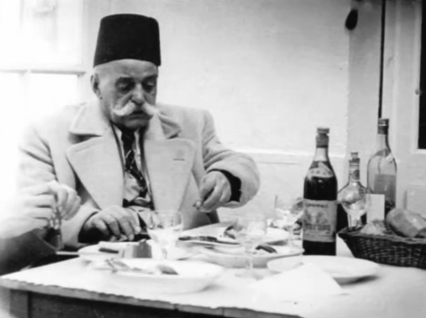 Gurdjieff eating