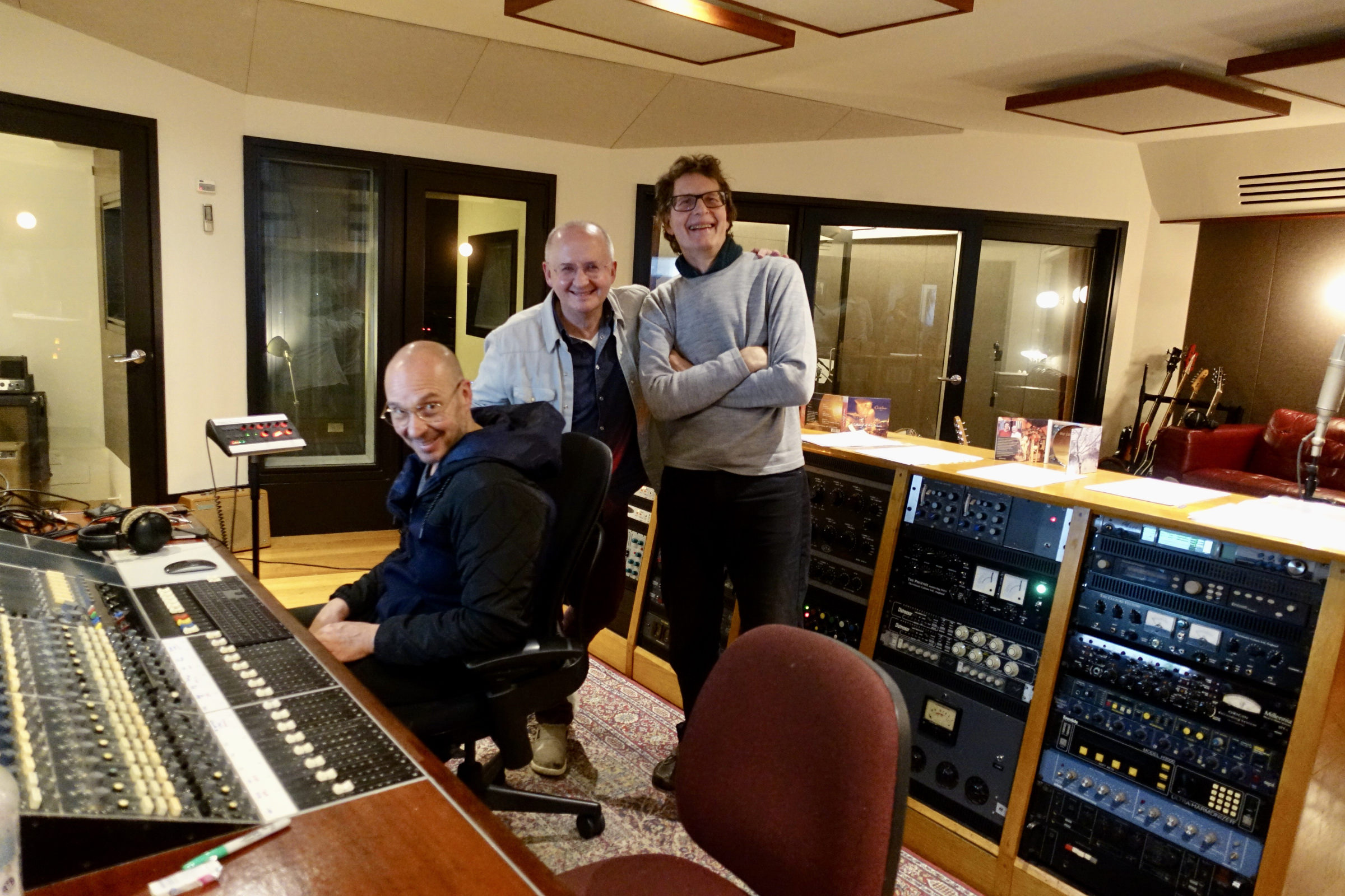Robin Mai, David Jones and Sambodhi Prem at the Woodstock Studios, Melbourne – May 2022