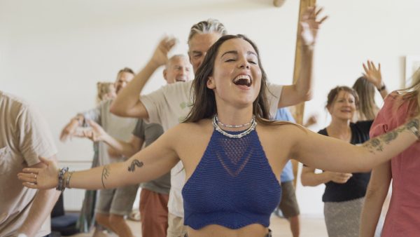 Group participant at Osho Risk in Denmark