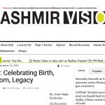 Article in Kashmir Vision