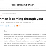 The new man is coming through you!