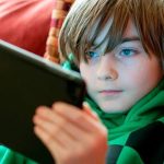 Boy with tablet