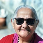 Mataji with sun glasses