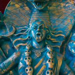 Blue Kali statue