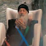 Osho leading the let-go meditation