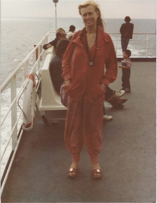 On the ferry Palermo-Genoa, August 1981
