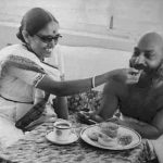 Osho being fed by Jayati