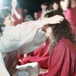 Ailon taking sannyas