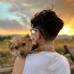 Andrea Gibson with little dog