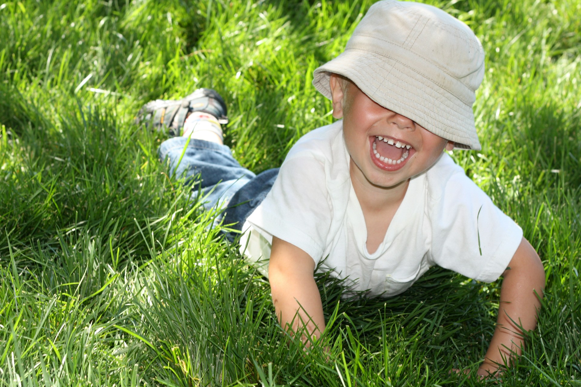child laughing