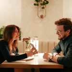 Couple in restaurant