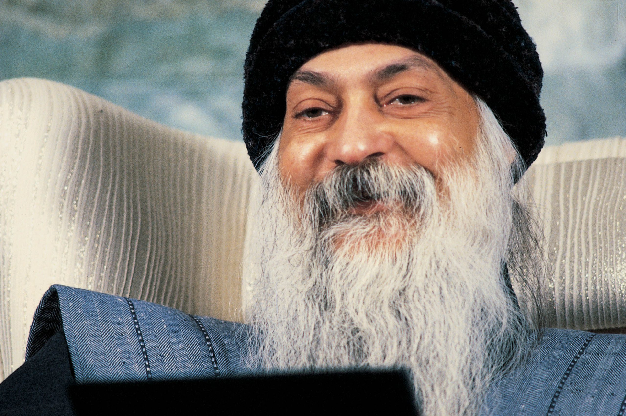 Osho in Buddha Hall