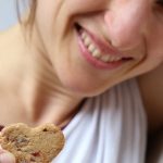 Maria-Carin with biscuit