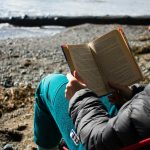 Reading at the beach