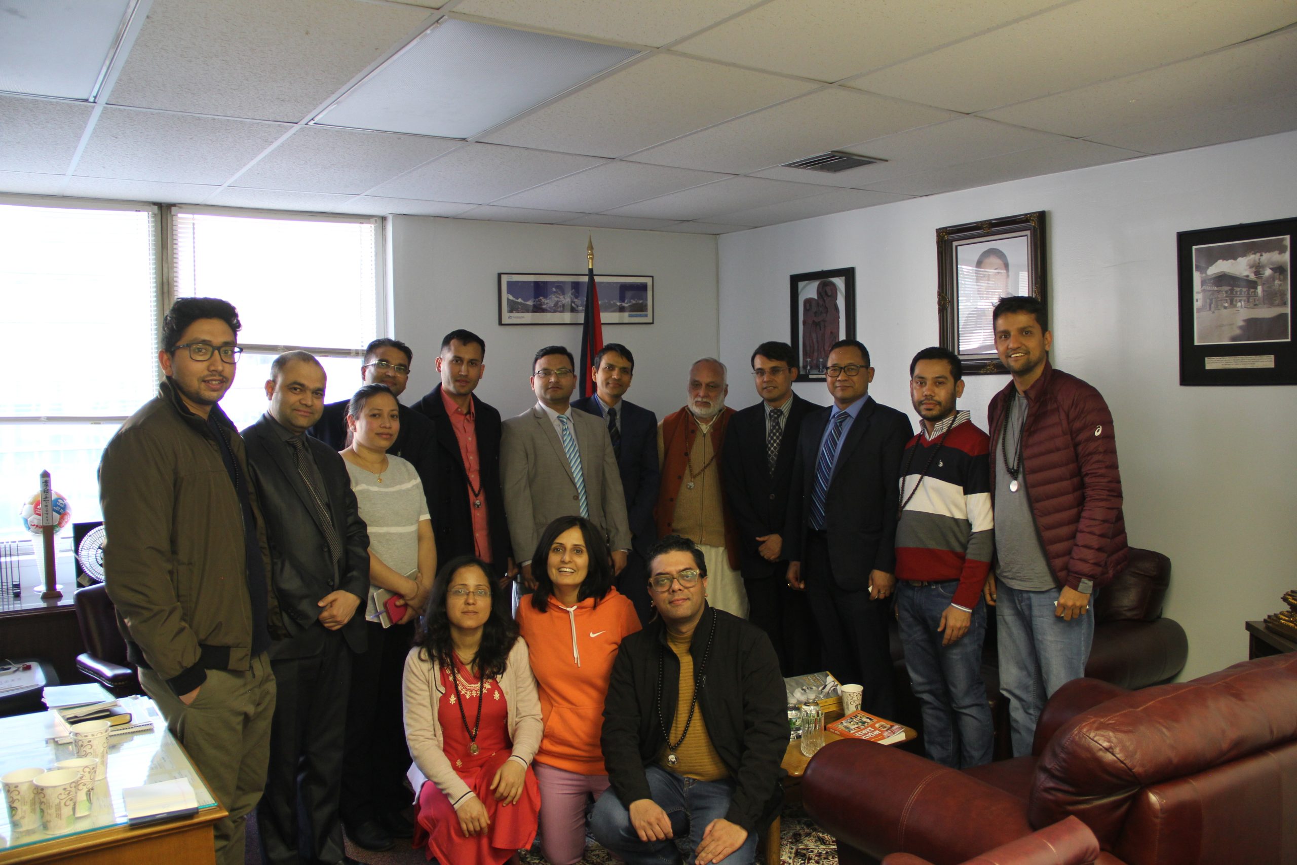At Permanent Mission to Nepal to UN in NY