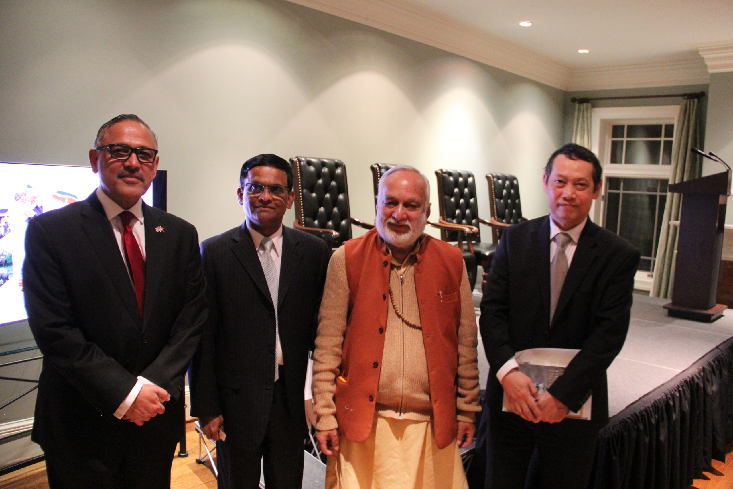 At Embassy of Nepal with H.E. Ambassador of Nepal, Myanmar and Srilanka