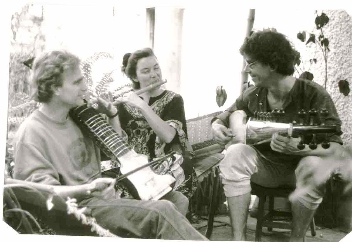 With Gopal and Lolita in Pune,1988